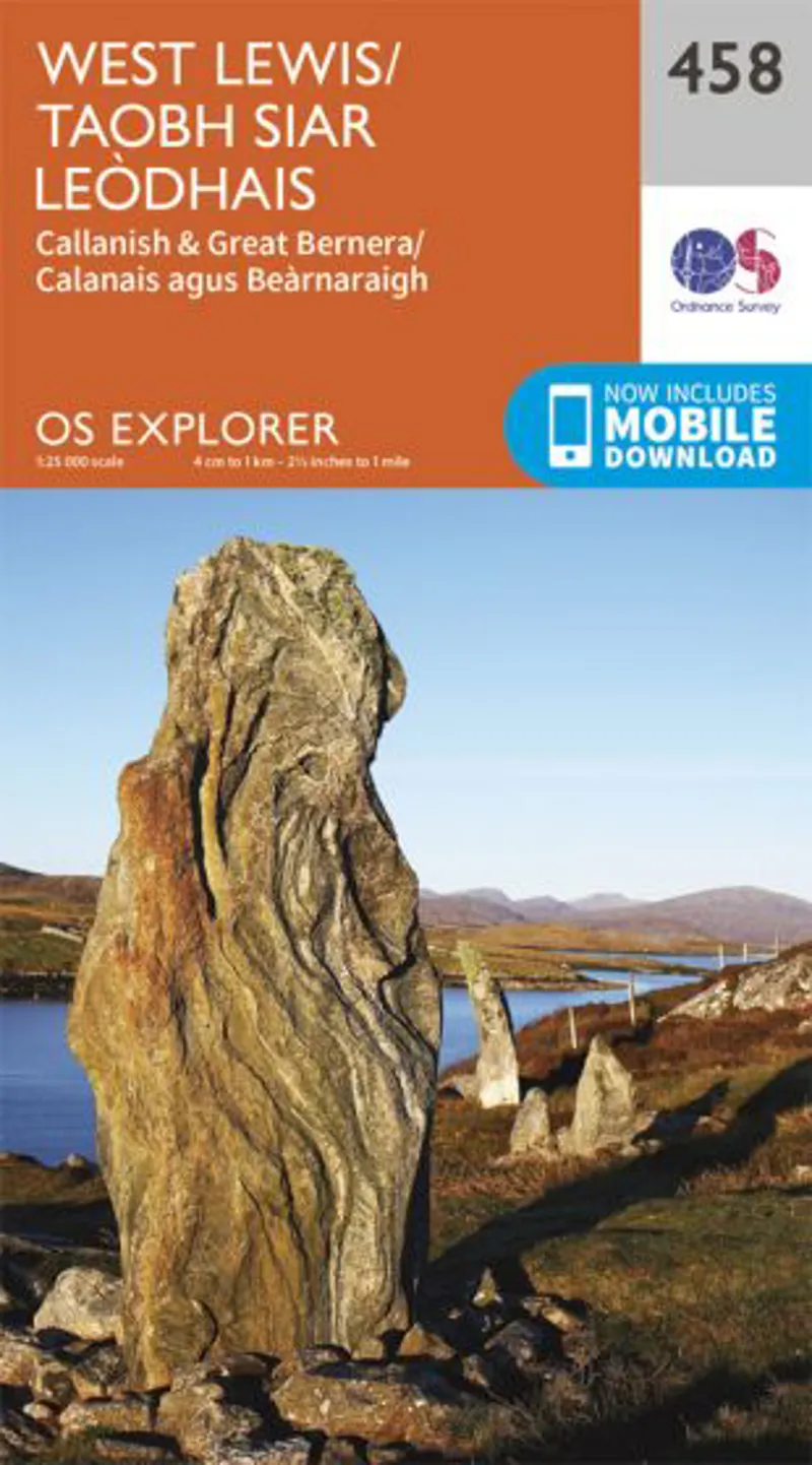 OS Explorer Map 458 - West Lewis/Taobh Siar Leodhais